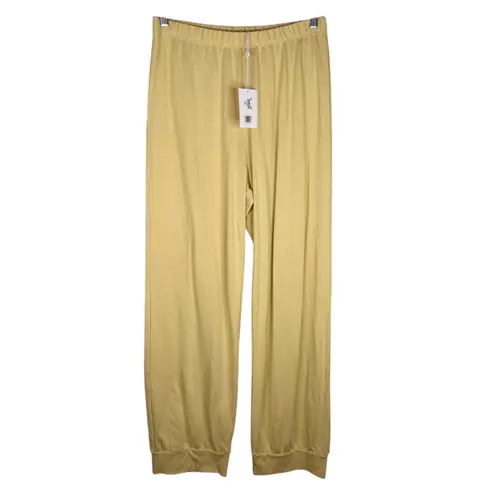 LA Relaxed Hemp Cuffed Pant Lichen Soft Yellow M New Size M