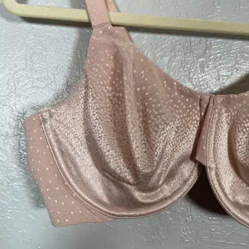 Wacoal Women 40D Beige Back Appeal Minimizer Bra Supportive Underwire Unlined