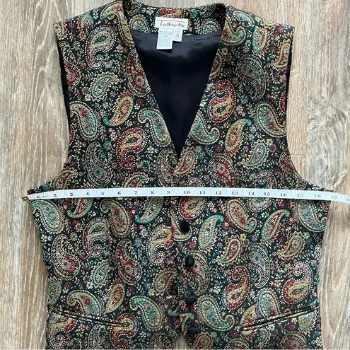 Talbots Talbot’s Paisley Vest Vintage Trendy Women’s Size 10 Medium