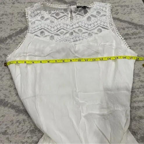 C. Luce White Lace Maxi Dress
