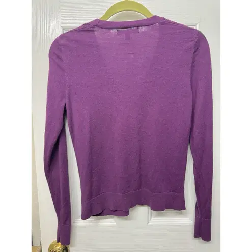 Banana Republic  Silk Cashmere Cardigan Sweater in Purple - Size Small