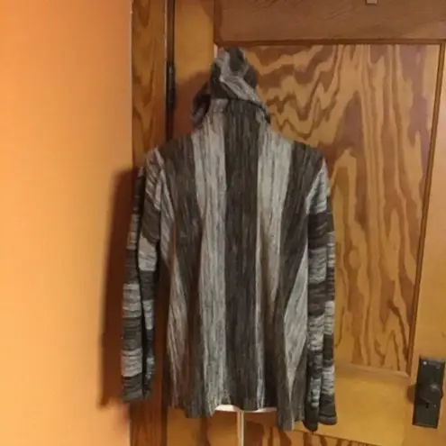 Vintage 70s space dyed bell sleeve hooded sweater Brown Size M