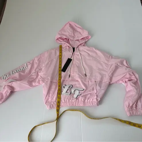 LF  The Brand NWT Pink  Cropped Windbreaker Hoodie, S