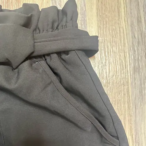 Grace Karin New Women's Cropped Paper Bag Waist Pants with Pockets, Size XXL