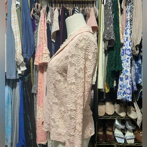 INC International Concepts Lace Pink Blazer Size Small.