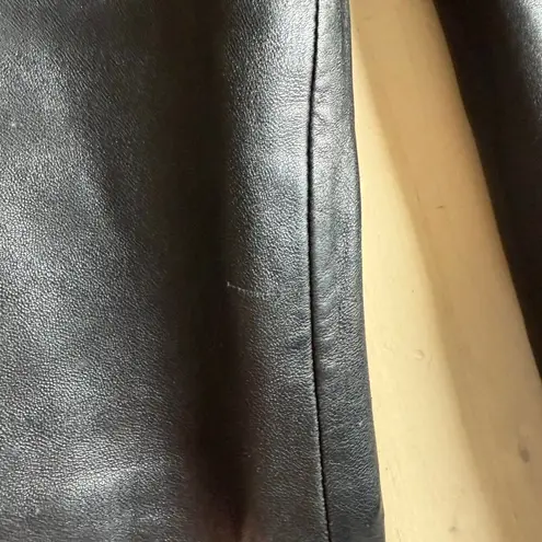 Adler Collection Black Genuine Leather Jacket NZ Lambskin Fully Lined, Large