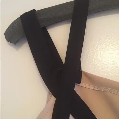Sexy nude/black bandage dress with double straps. Size M