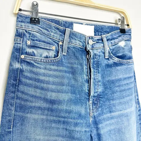 Mother Superior Tom Cat Playing with Scissors Medium Wash Distressed Jeans 27 Blue