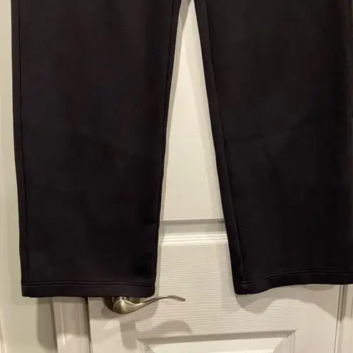 L.L. Bean Size M Black Elastic Waist Pull Soft Stretchy Wide Leg Lounge Pants Size M