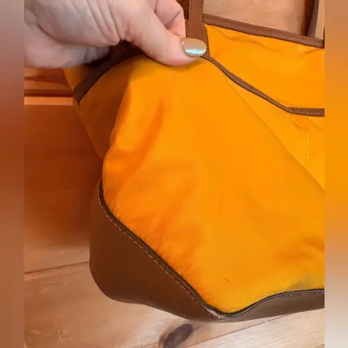 Michael Kors  Kempton Medium Pocket Nylon Tote Handbag Purse Hunter Forest Yellow