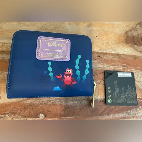 Lounge Fly The Little Mermaid Ariel Under the Sea Small Zip Wallet - Image 4