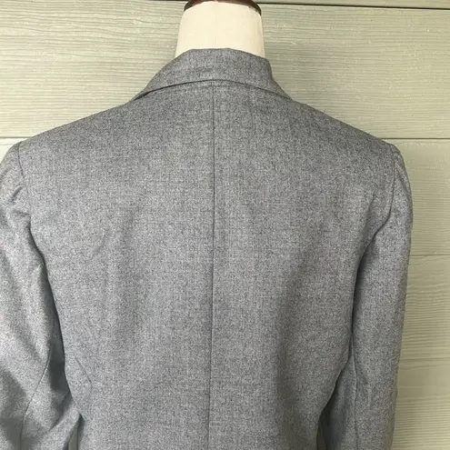 Vintage Nat Kaplan Couture Wool Skirt Suit Gray Size 10