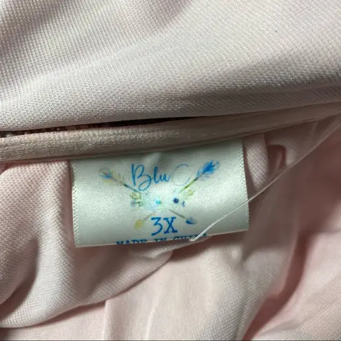 BluC Womens Plus Size 3X Bikini Bathing Suit Top Off Tie Shoulder Strap Floral