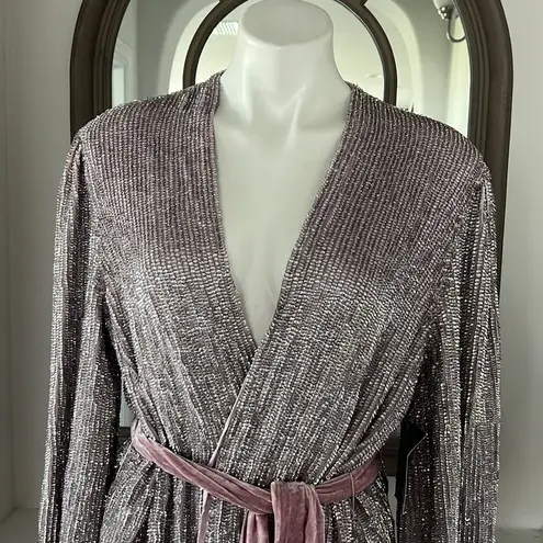 Revolve Retrofete Gabrielle Embellished Robe Mini Dress,  XS New w/Tag SOLD OUT!