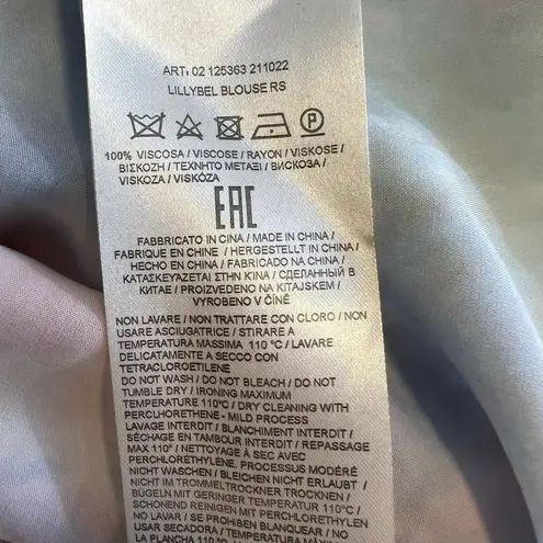 GAS Jeans Lillybel Blouse Tie Dye Print Short Sleeve Size Small New