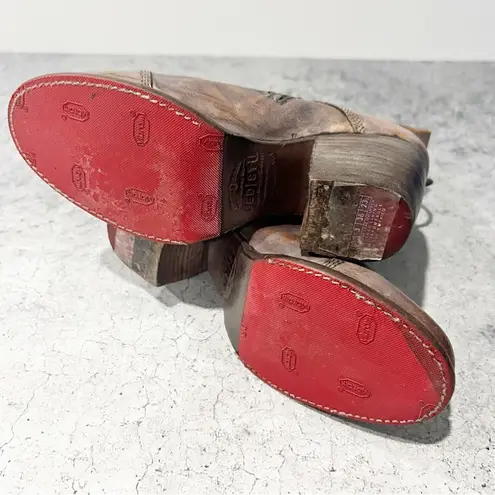 Bed Stu Judgement Ankle Boots Leather Brown Size 6