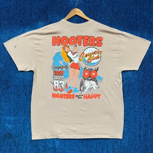 Hooters Country Club Delightfully Tacky Since 83 T-Shirt Size XL