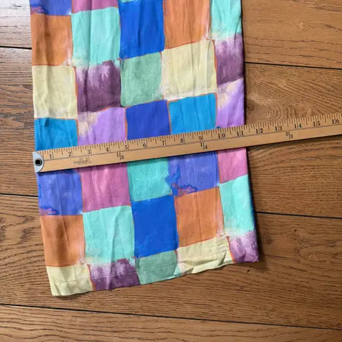 A New Story Flowy Pants SZ XS Abstract Watercolor Sustainable Original Prints