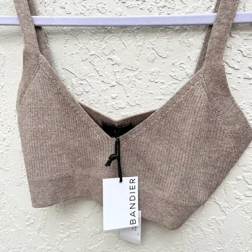 Le Ore Revolve 2 piece set: Lodi pointelle bra and Lodi pants new with tags XL Brown