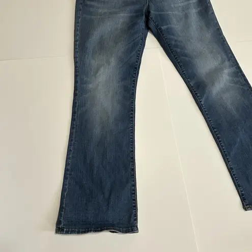 Lands End Light Blue Size 12 Curvy Bootcut Jeans W 31.5 And 29" Inseam Mid Rise