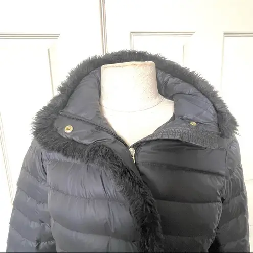 Cole Haan  Signature black puffer jacket with hood