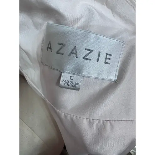 Azazie Rylee Rose Petal Bridesmaid Dress Back Cutout Pleated Bodice Custom Size