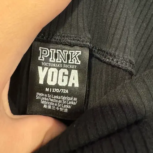 PINK - Victoria's Secret Victoria’s Secret black ribbed leggings