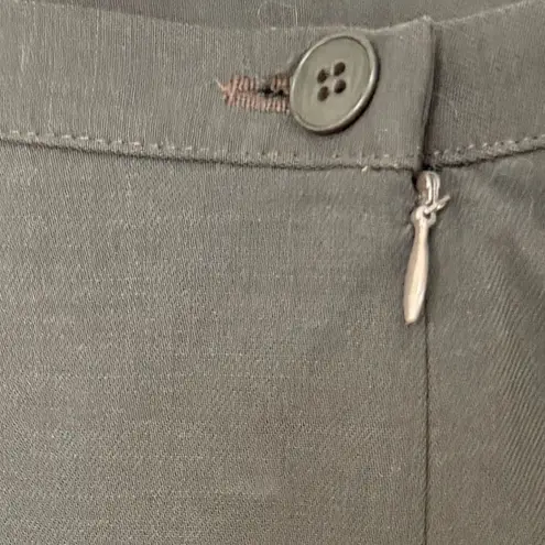 Giorgio Armani Collezioni Vintage Pencil Skirt Charcoal Gray Light Wool 10