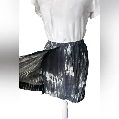 The Kooples White and Green Knee-Length A-Line Skirt