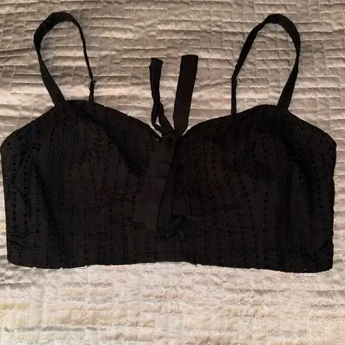 BCBGMAXAZRIA  Black Crop Top Size 10