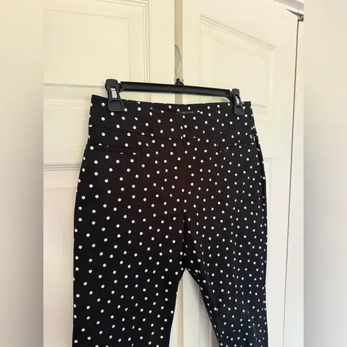 Ann Taylor Factory Black & White Polka Dot Ankle Pants Petite Size 0P