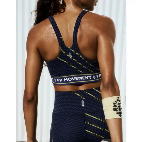 Free People Movement Never Better Logo Square Neck Sports Bra NWT Medium