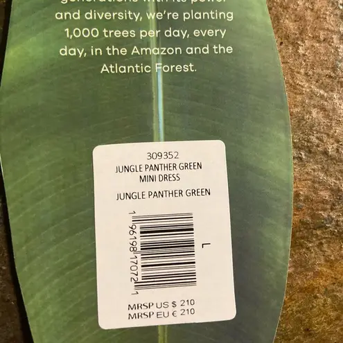 Farm Rio NWT “Jungle Panther” Mini Dress