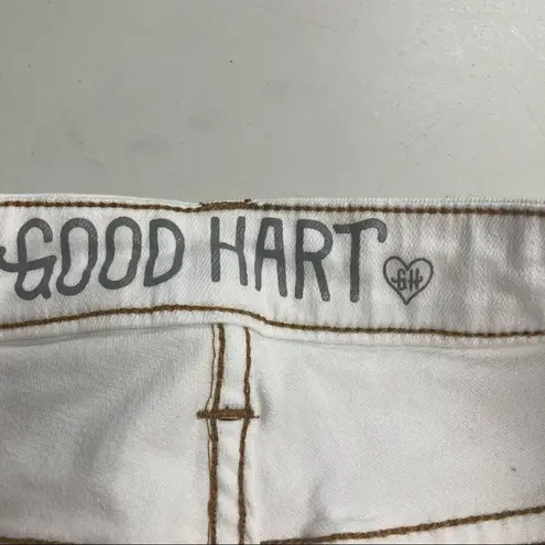 Matilda Jane GOOD HART Windsor Straight Crop Size 10 White Jeans Inseam:26”