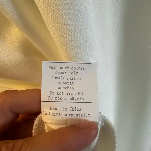 JASAMBAC Women's Bow One Shoulder Dress with Pockets A