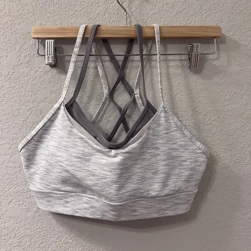 Zyia  Active Luxe Strappy Bra Grey‎ Sports Athletic Women's Size s