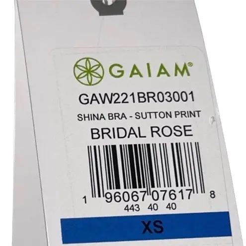 Gaiam NWT! Shina Sports Bra in Bridal Rose - Size XS