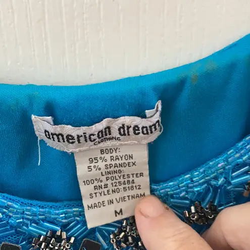 American Dream FINAL MARKDOWN beaded neck cami style top medium