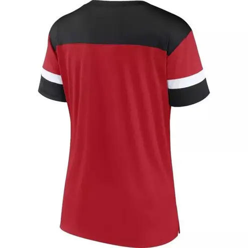 NHL Detroit Red Wings Women's Red Lace Up Short Sleeve Jersey, Large