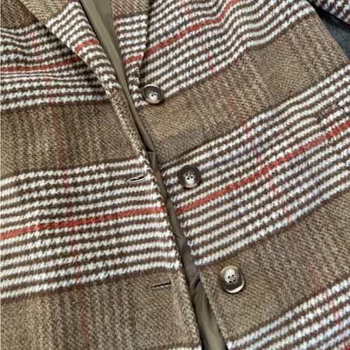 Evereve Rose Coat Brown Heavy Pea Coat Size XS NWOT