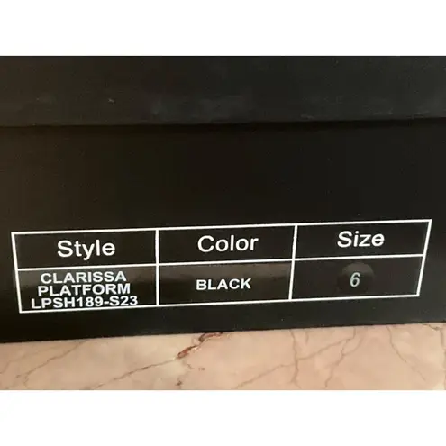 LPA Clarissa Jute Platforms in Black 6 With Box Womens High Heels