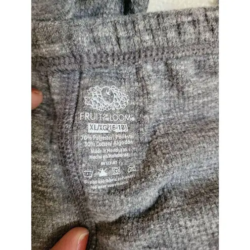 Fruit of the Loom  Size XL (16-18) Waffle Knit Thermal Lounge Pants Pj Bottoms ⭐️