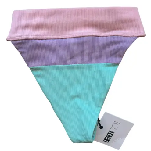 Beach Riot Alexis Bikini Bottoms XS Pink Purple Pastel