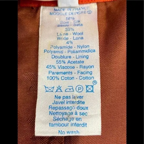 Kenzo jungle wool embroided jacket small Orange