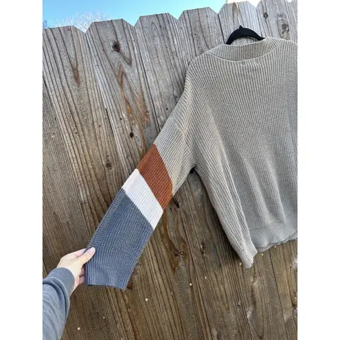 haptics by holly harper Color Block Sweater Sz Small‎ Oversized Fall Winter thumbnail 8