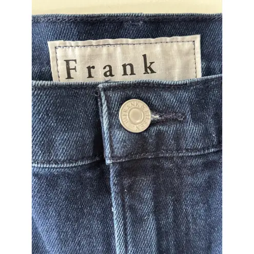 Frank & Eileen Jeans Womens 27 Dark Wash Raw Hem Cork Stretch Denim Midrise Blue