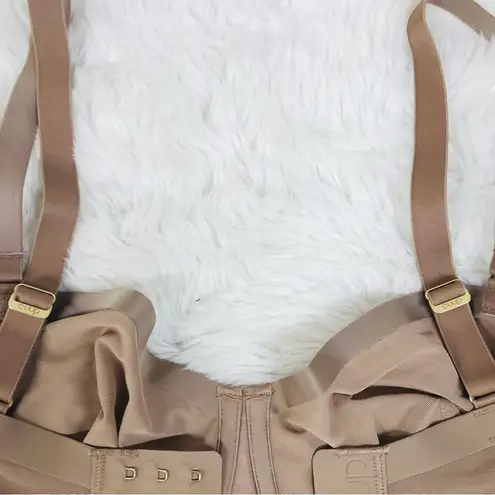 New CUUP The Balconette Mesh Bra Size 34H Taupe Nude Underwire Sheer Balconet Tan