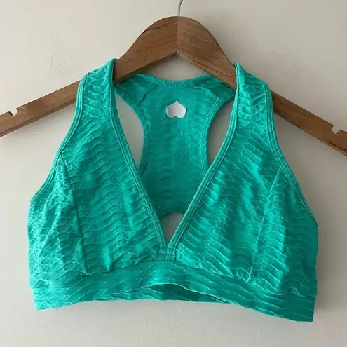Booty By Brabants Aqua/Seafoam Sports Bra Top Original Fabric