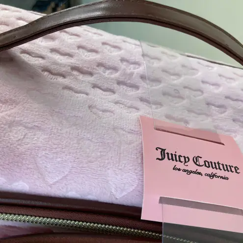Juicy Couture  Pink Cosmetic Travel Case with Bottle