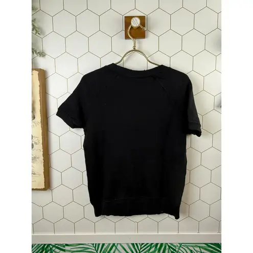 n:philanthropy Black Mixed Media Sweatshirt - Size - XS